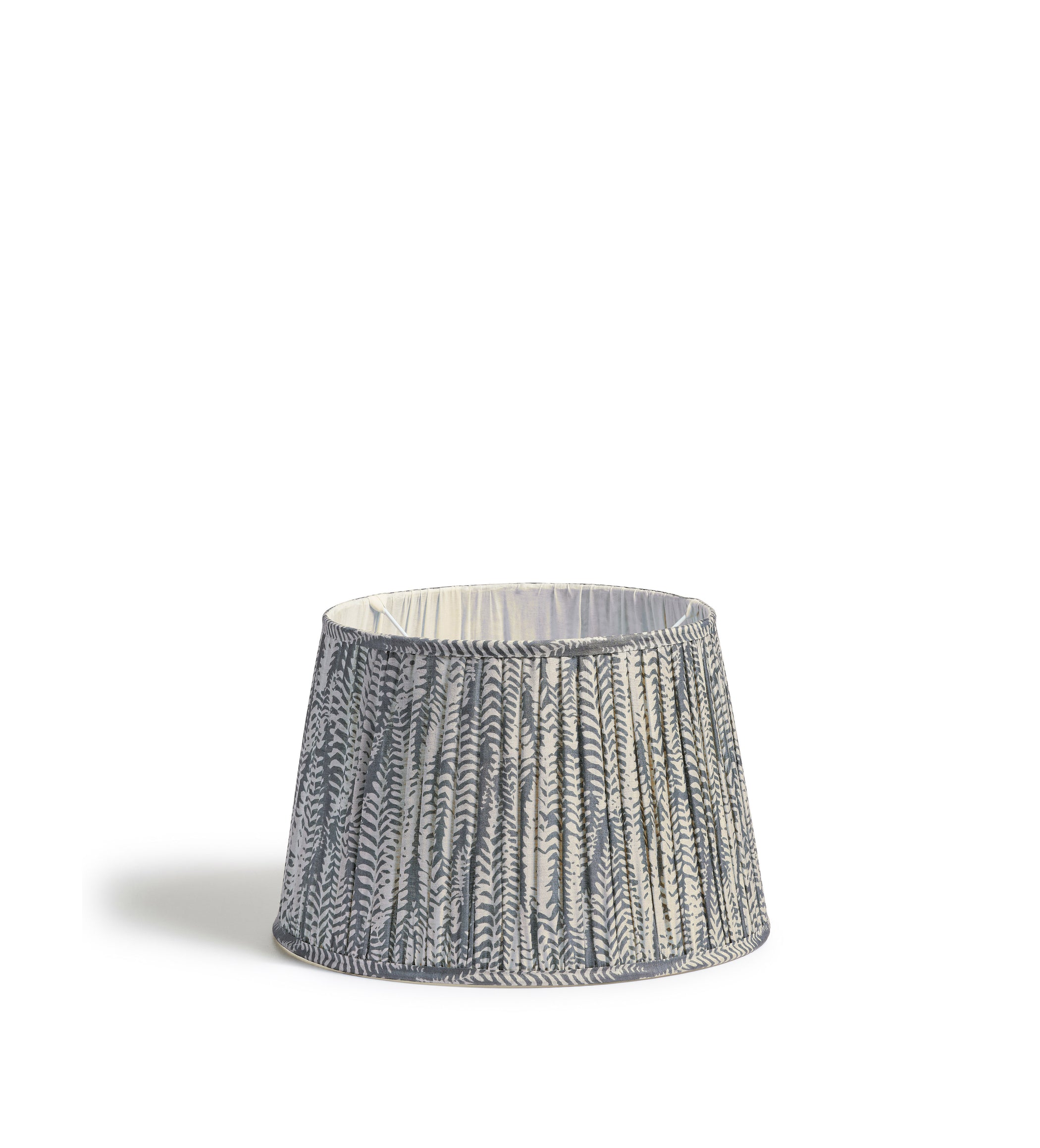 Elemeri Pleated Silk Lampshade 35cm - Heron Blue