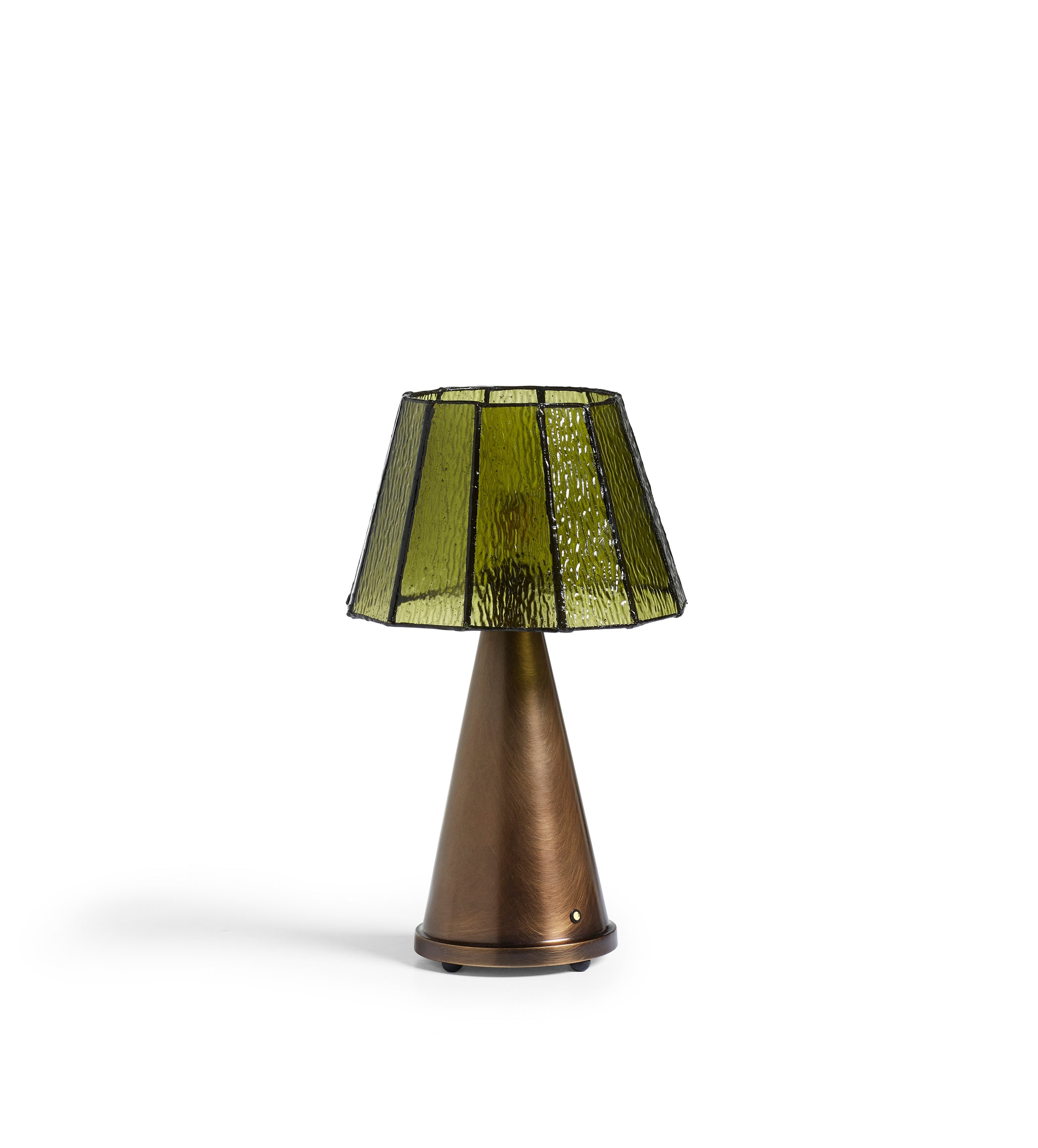 Mosaica Wireless Table Lamp and Shade - Green