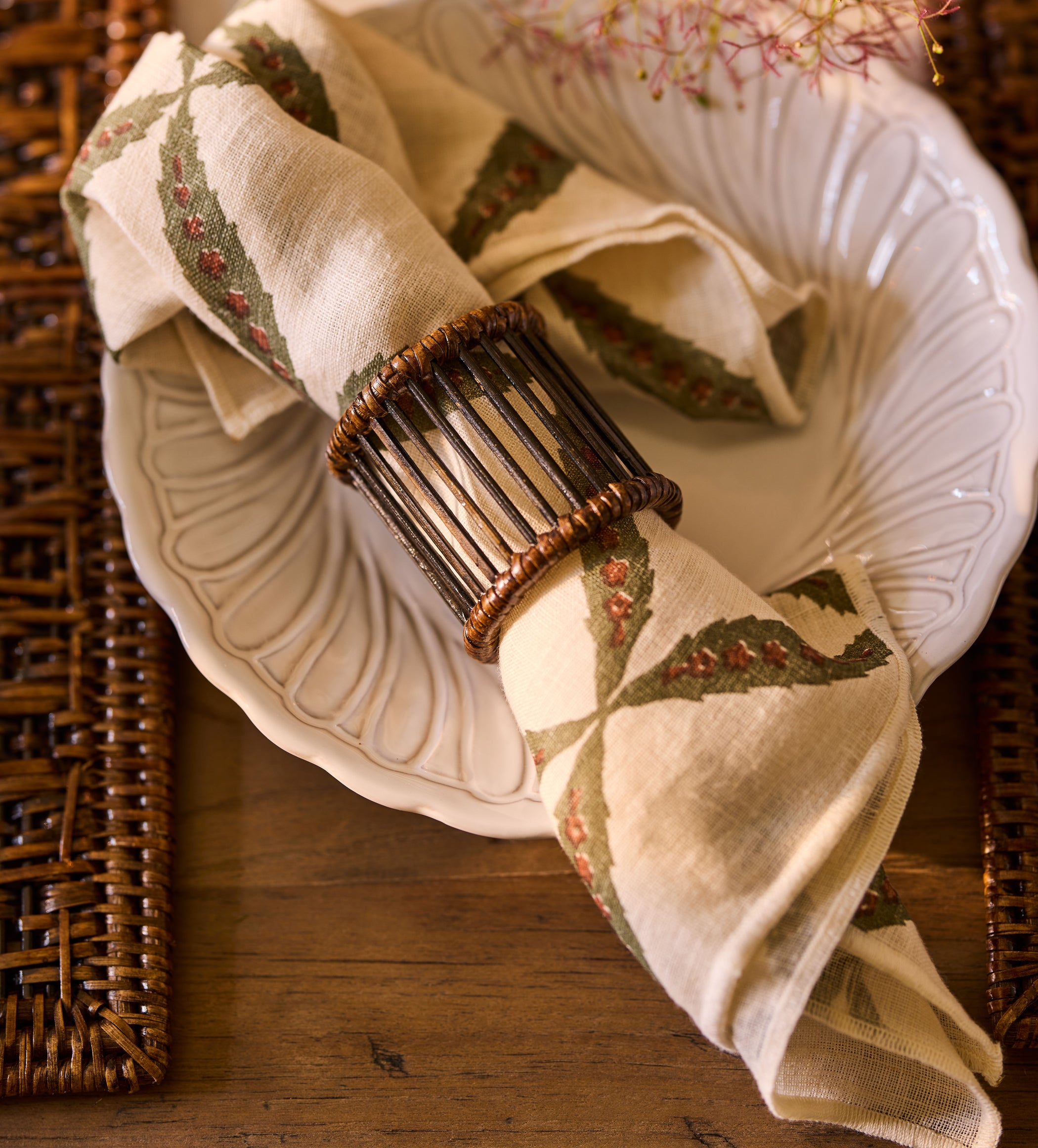 Nava Napkins - Set of Four - Sage