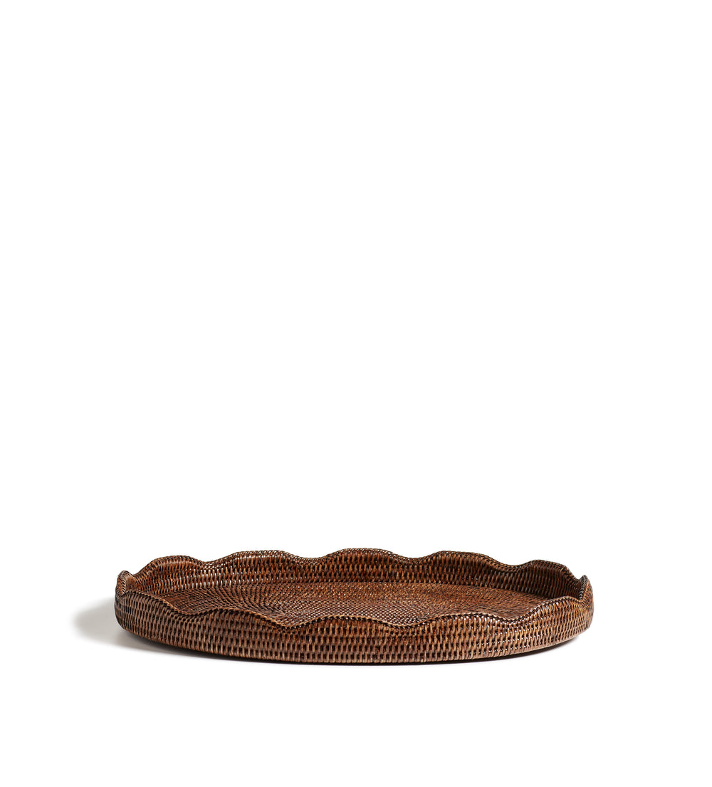 Talasa Rattan Tray - Brown