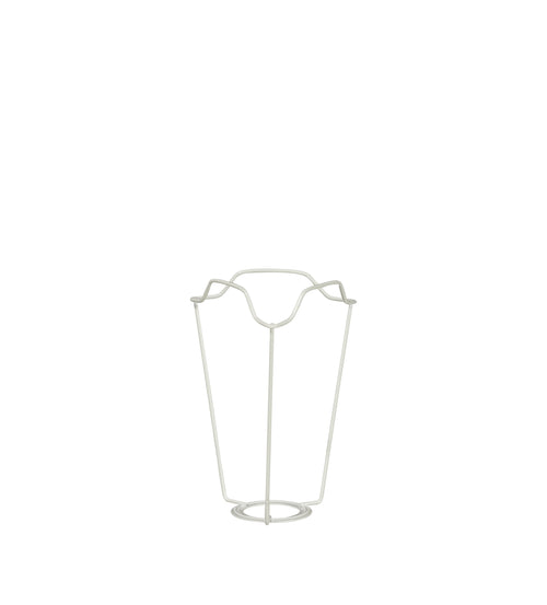 White Coated European Metal Carrier 18cm - White