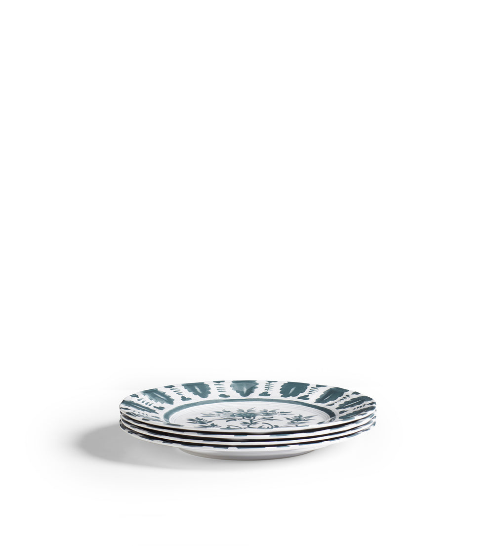 Yuhua Dinner Plates - Set of Four - Air Force Blue