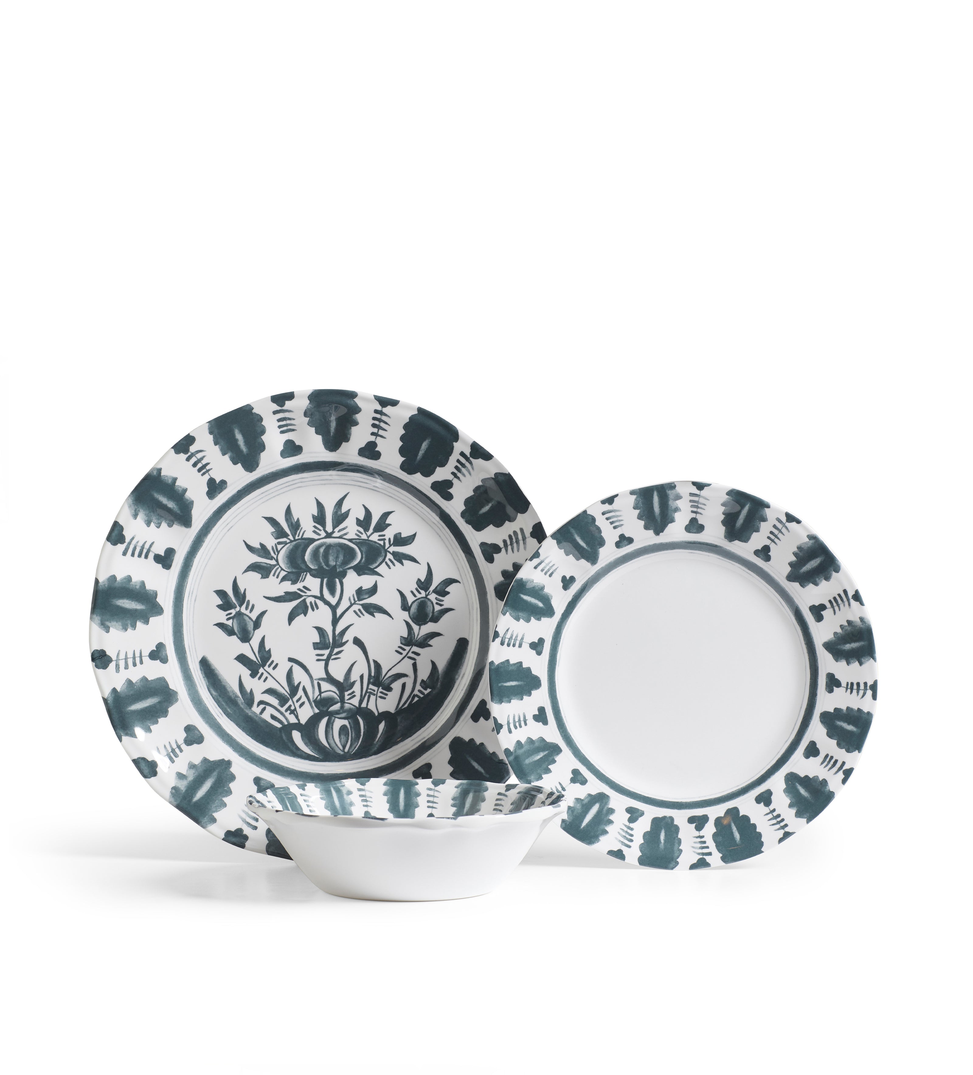 Yuhua Side Plates - Set of Four - Air Force Blue