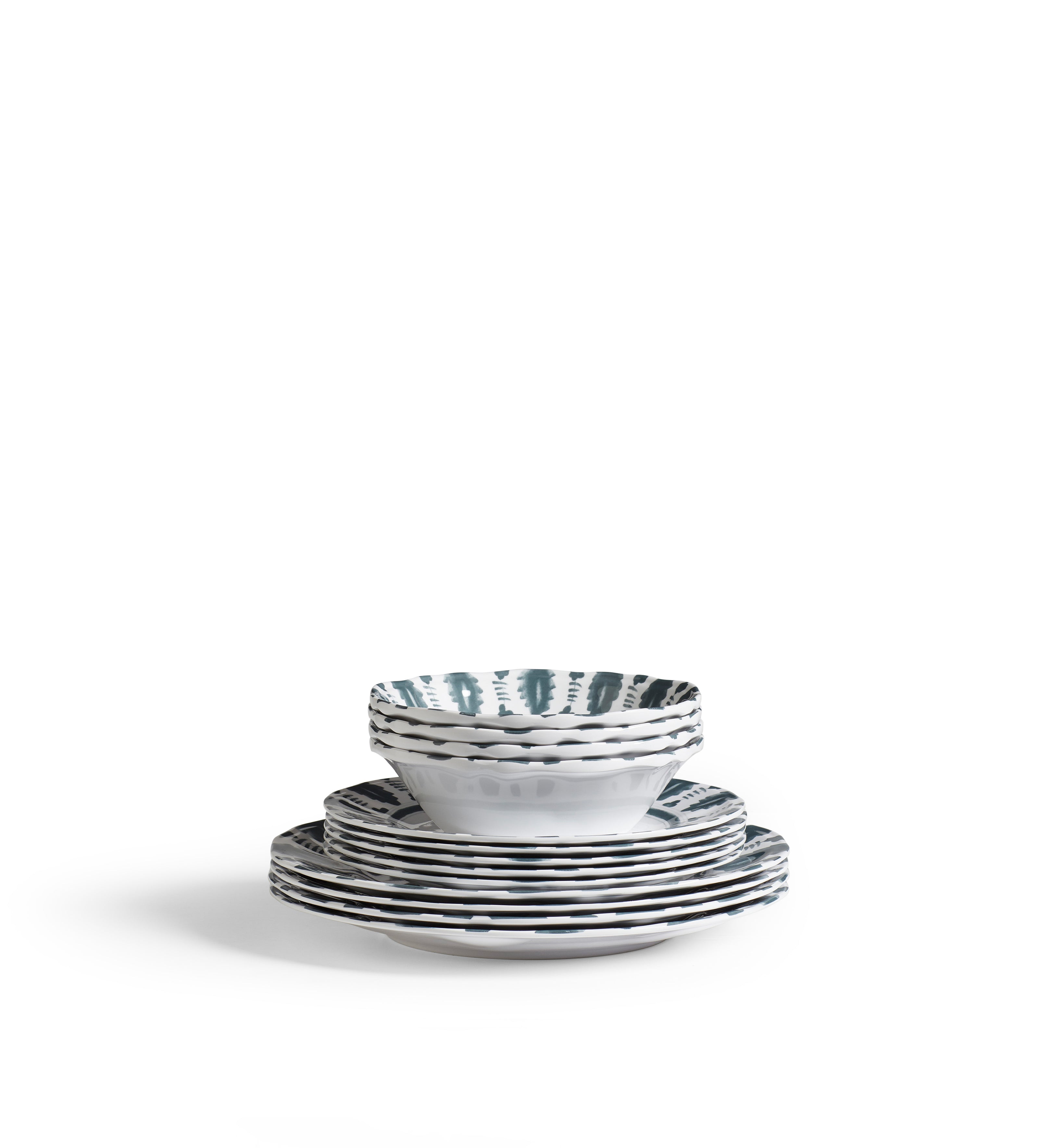 Yuhua Side Plates - Set of Four - Air Force Blue